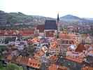 Český Krumlov, pohled na město
